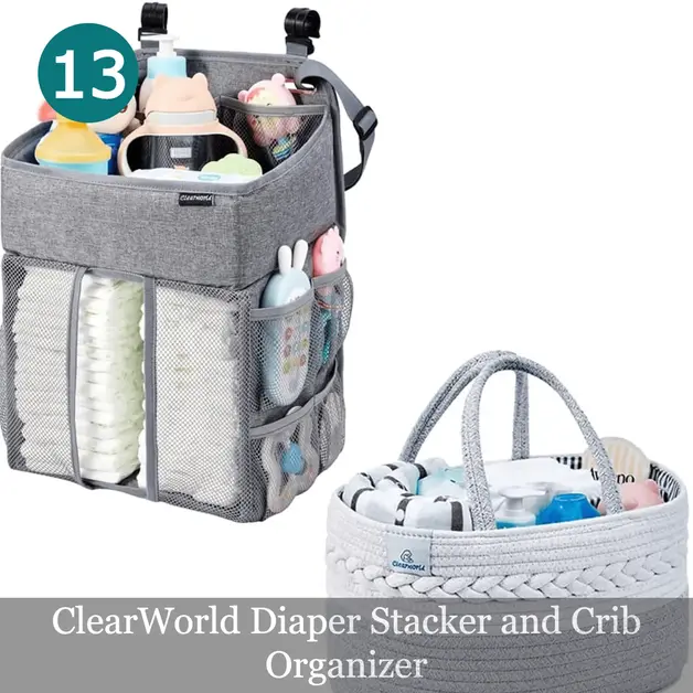 ClearWorld Diaper Stacker and Crib Organizer