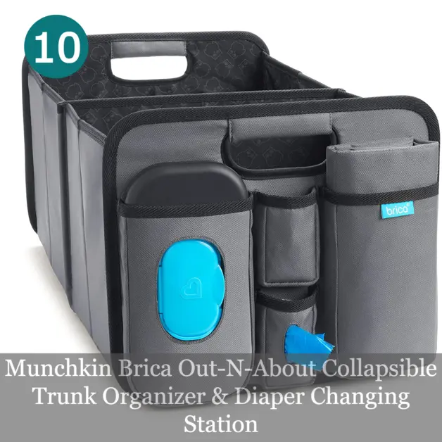 Munchkin Brica Out-N-About Collapsible Trunk Organizer & Diaper Changing Station