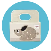 3 Sprouts Baby Diaper Caddy Rabbit